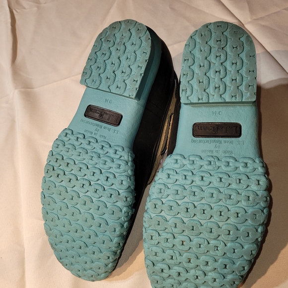 Ll bean teal bottom leather mock ankle boots womens size 7 - Picture 5 of 7